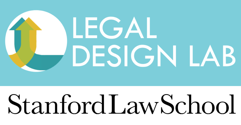 Legal Design Lab logo with stanford law school